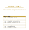 HIDDEN ASSETS