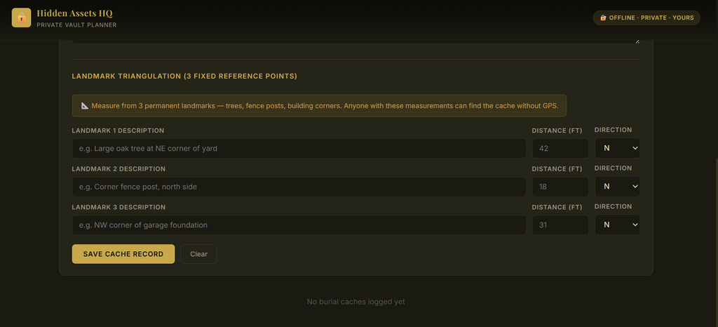 HIDDEN ASSETS VAULT PLANNER