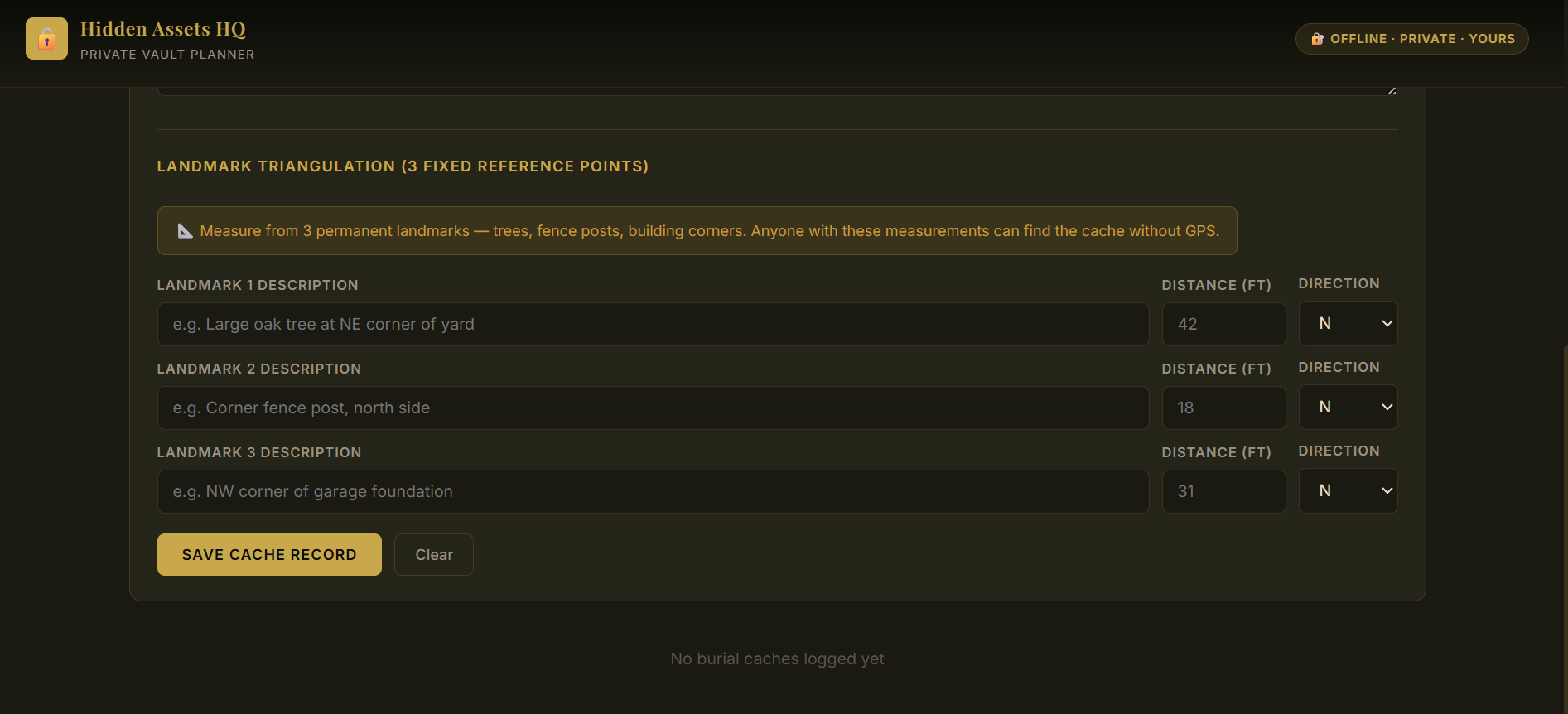 HIDDEN ASSETS VAULT PLANNER